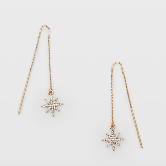 Club Monaco Starburst Threader Earrings - Picture 2 of 5